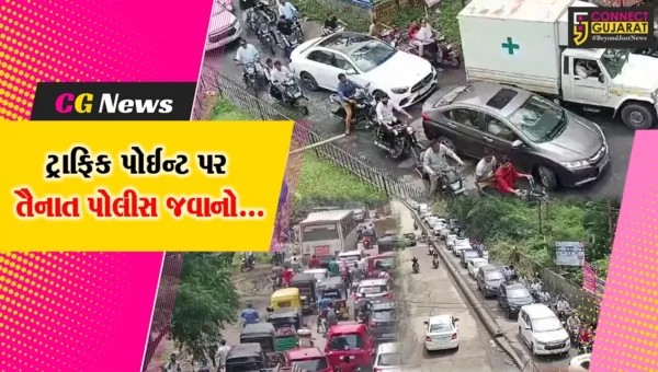 ટ્રાફિક પોઈન્ટ પર પોલીસ “તૈનાત” : ભરૂચ શહેરમાં ટ્રાફિકજામની સમસ્યાને હળવી કરતાં પોલીસ જવાનો…