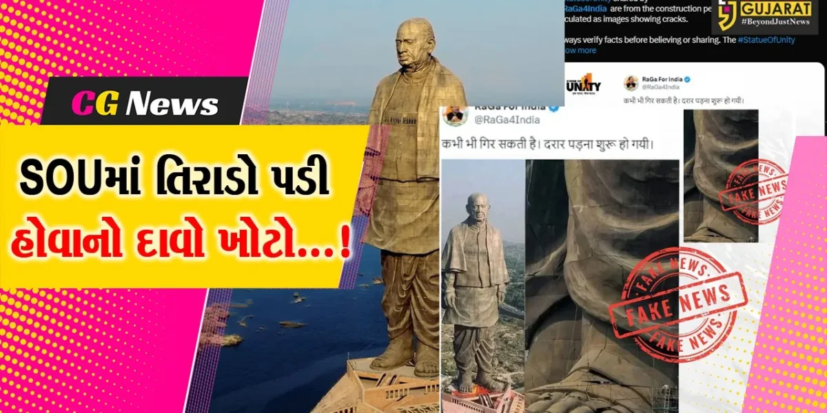 નર્મદા : સ્ટેચ્યુ ઓફ યુનિટી અંગે ખોટી પોસ્ટ કરનાર સોશિયલ મીડિયા યુઝર્સ સામે નોંધાઈ પોલીસ ફરિયાદ