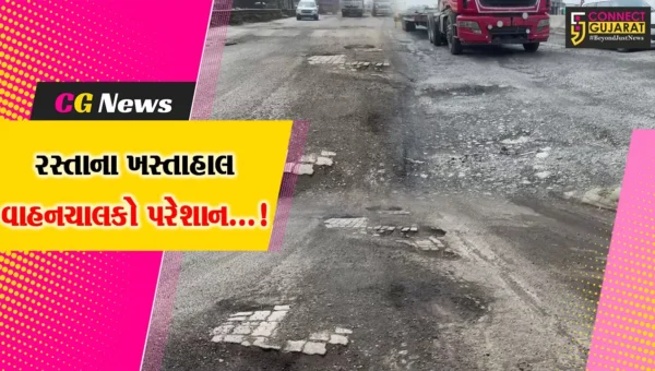 ભરૂચ અને નેશનલ હાઈવેના માર્ગો બિસ્માર બનતા ટ્રાફિકની સમસ્યા વિકટ બની