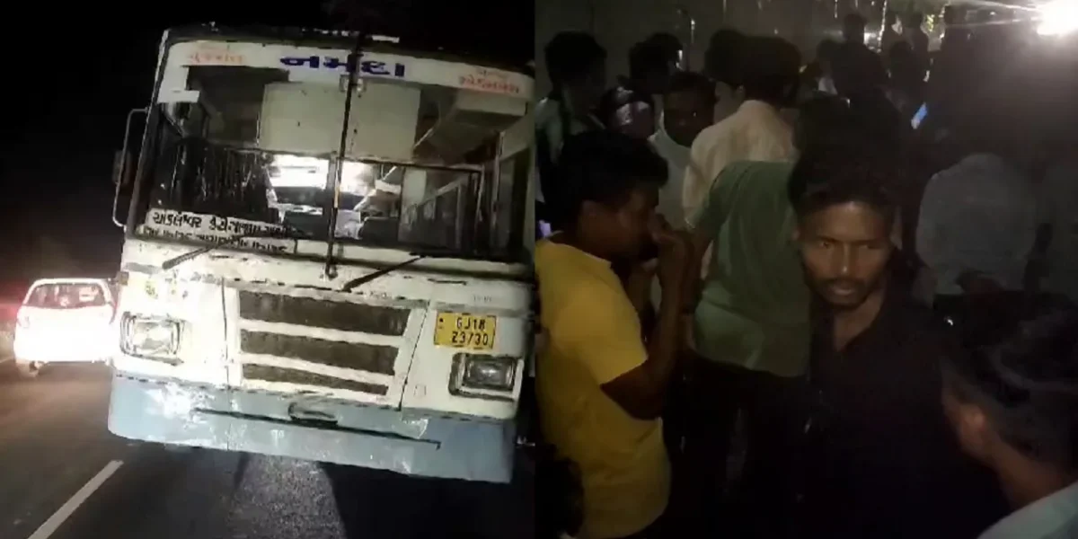 અંકલેશ્વર: સજોદ ગામ નજીક અકસ્માતના બે બનાવ, એસટી બસની ટકકરે યુવાનનું મોત, કારની ટકકરે મહિલા મોતને ભેટી