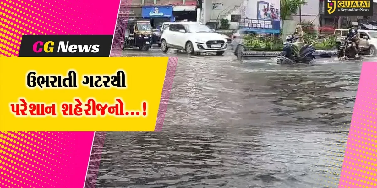 ભરૂચ શહેરમાં વરસાદી માહોલ બાદ મુખ્ય માર્ગ પર ગટરના પાણી ફરી વળ્યા,વાહન ચાલકોએ વેઠી પારાવાર મુશ્કેલી