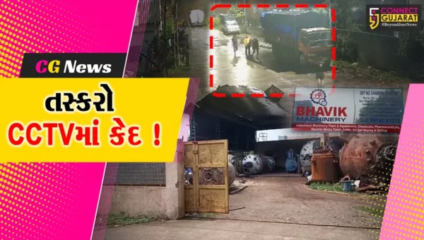 અંકલેશ્વર: GIDCની ભાવિક મશીનરી કંપનીમાં 6 તસ્કરો ત્રાટકયા, ચોરી કરતા તસ્કર સીસીટીવી કેમેરામાં કેદ