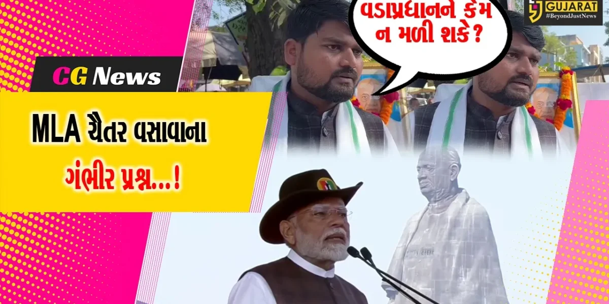 નર્મદા: સ્થાનિક ધારાસભ્ય વડાપ્રધાનને કેમ ન મળી શકે? ચૈતર વસાવાએ ઉઠાવ્યો પ્રશ્ન