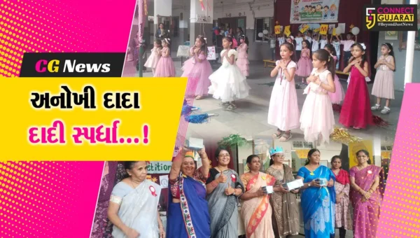અંકલેશ્વરની SVEM શાળાના પૂર્વ પ્રાથમિક વિભાગ દ્વારા દાદા દાદી સ્પર્ધા યોજાઈ