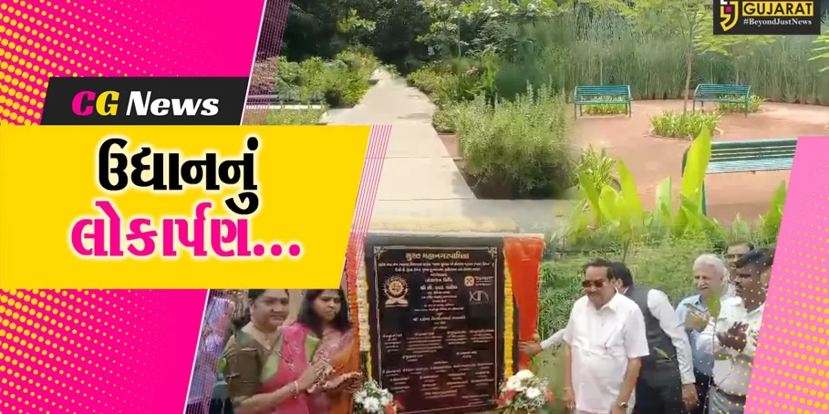 સુરત : અઠવાલાઇન્સ-રાંદેરમાં 2 ઉદ્યાનોનું કેન્દ્રિય જળશક્તિ મંત્રી સી.આર.પાટીલના હસ્તે લોકાર્પણ કરાયું…