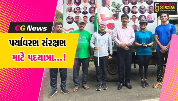 ભરૂચ: પર્યાવરણ સંરક્ષણ માટે મુંબઈથી 1200 કિમીની પદયાત્રાએ નીકળેલા સાહસિક વિરાગ મધુમાલતીનું સ્વાગત કરાયું