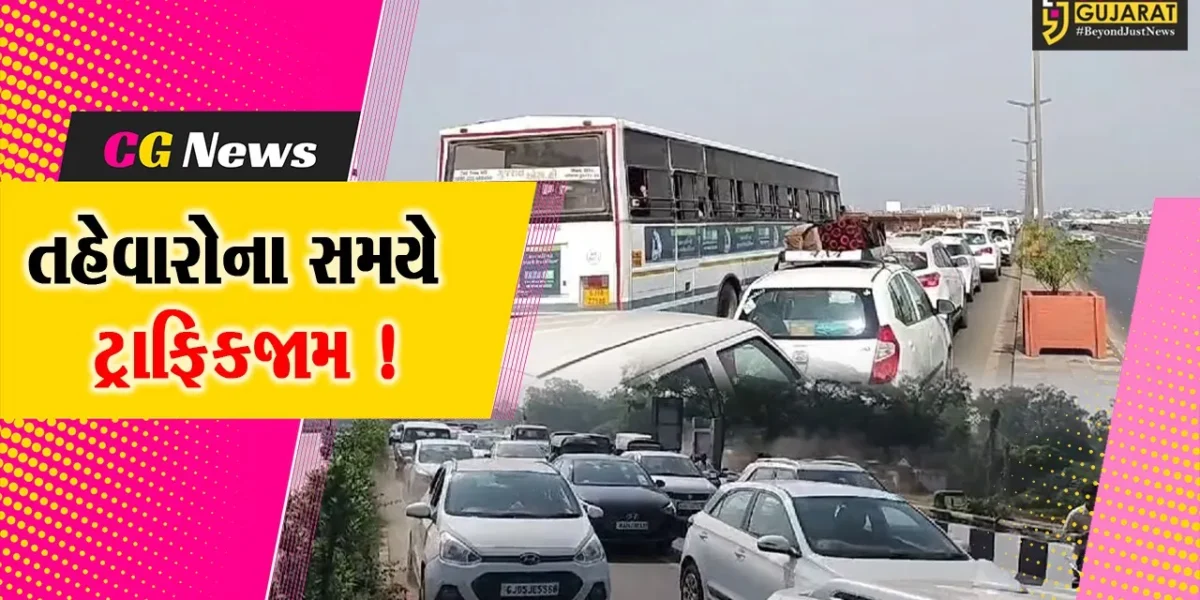ભરૂચ: નર્મદા મૈયા બ્રિજ પર એસ.ટી.બસ ખોટકાય, અંકલેશ્વર તરફ 4 કી.મી.સુધી વાહનોની કતાર !