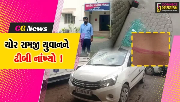 ભરૂચ:વાલિયા નજીક નોકરીએ જતા યુવાનને ચોર સમજી માર મરાયો,કારમાં પણ તોડફોડ