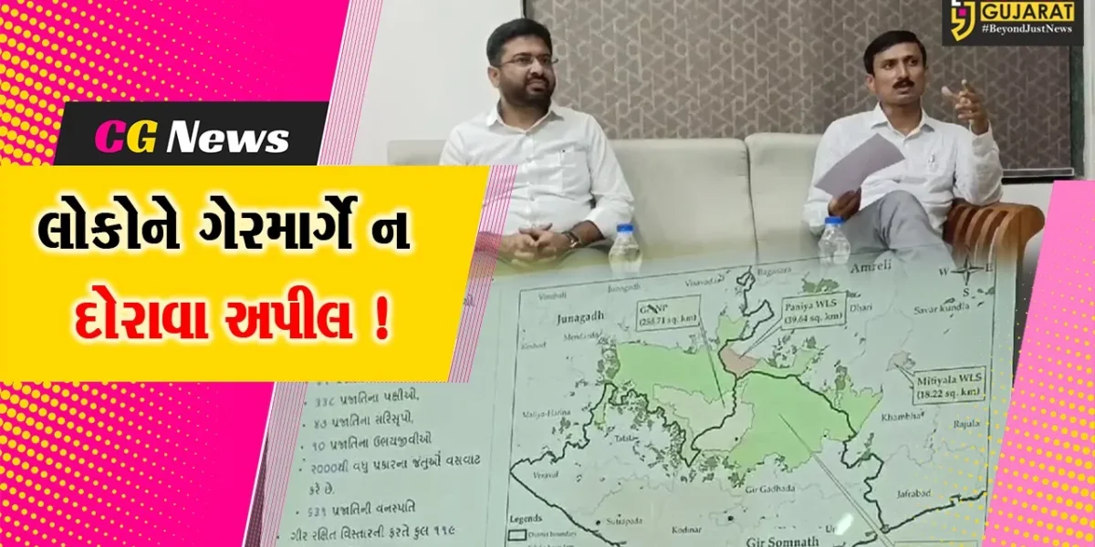 અમરેલી: ઇકો સેન્સેટિવ ઝોન મામલે લોકોને ગેરમાર્ગે ન દોરાવવા અપીલ,પ્રેસ કોન્ફરન્સ દ્વારા અપાય માહિતી