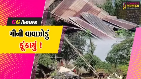 ભરૂચ: આમોદ પંથકમાં મીની વાવાઝોડુ ફુંકાયું, મકાનોના પતરા ઉડયા