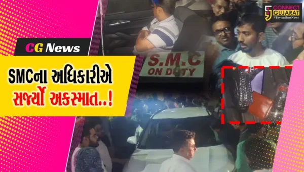 સુરત : નશામાં ધૂત SMCના અધિકારીએ સર્જ્યો વિચિત્ર અકસ્માત
