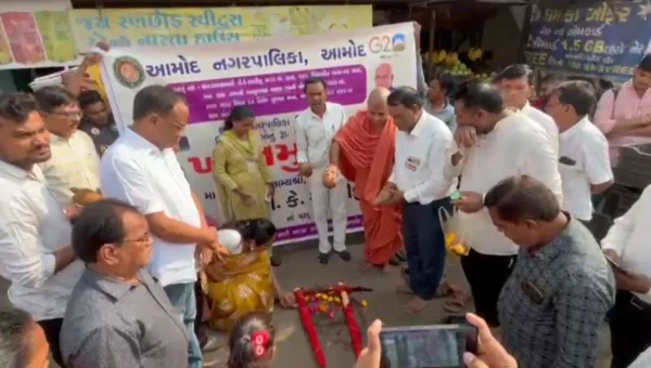 ભરૂચ: આમોદમાં વિકાસલક્ષી કાર્યોનું ધારાસભ્યં હસ્તે કરાયું ખાતમુહૂર્ત