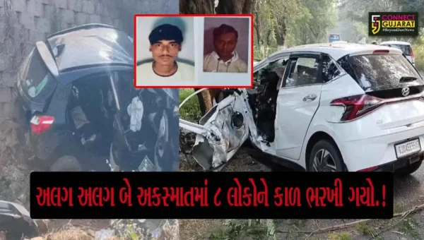 ગુજરાતમાં દેવ દિવાળીનો પ્રસંગ શોકમય બન્યો,રાજ્યમાં માર્ગ અકસ્માત આઠ જિંદગીઓને ભરખી ગયો
