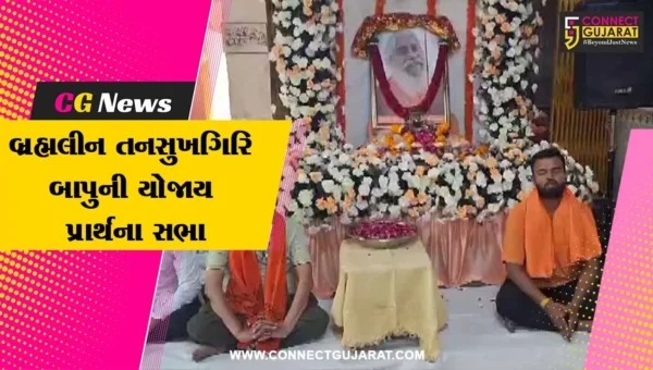 જૂનાગઢ: બ્રહ્મલીન તનસુખગિરિ બાપુની પ્રાર્થના સભા યોજાય,મોટી સંખ્યામાં ભાવિક ભક્તો જોડાયા