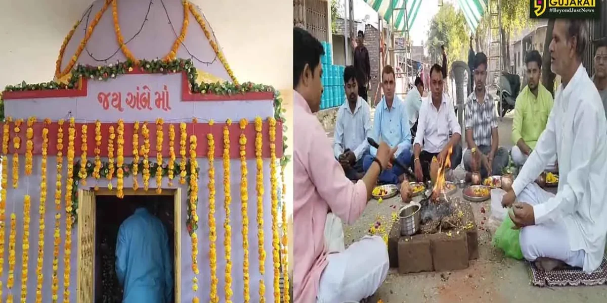 અંકલેશ્વર: નવી દિવી ગામમાં આવેલ અંબાજી મંદિરના 5માં પાટોત્સવની ઉજવણી કરવામાં આવી