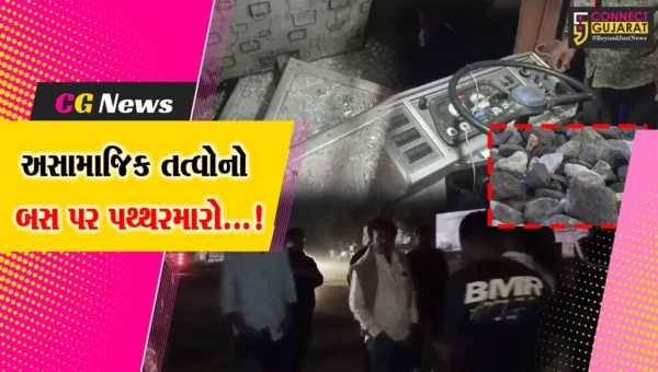 બનાસકાંઠા: અંબાજી નજીક ત્રણ ખાનગી બસ પર પથ્થરમારાથી યાત્રિકો ભયભીત,બસના કાચ તૂટ્યા
