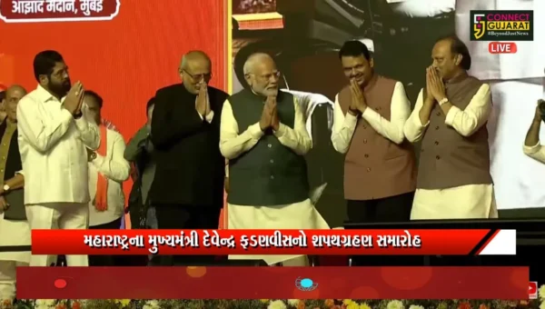 CM ફડણવીસનો રાજ્યાભિષેક,નારાજ શિંદે અને અજિત પવારે લીધા ડે.સીએમ તરીકે શપથ