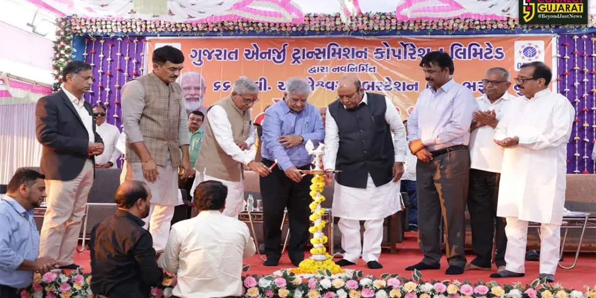 ભરૂચ:અમલેશ્વર ખાતે રૂપિયા ૧૬.૬૬ કરોડના જેટકોના નવા ૬૬ કે.વી. સબસ્ટેશનનું નાણાં મંત્રી કનુ દેસાઈના હસ્તે લોકાર્પણ