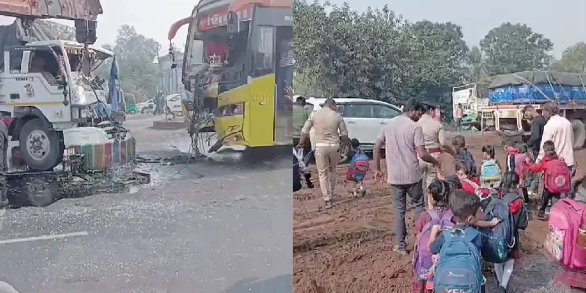 ભરૂચ : નેશનલ હાઇવે 48 પર વડદલા નજીક ટ્રક અને લક્ઝરી બસ વચ્ચે અકસ્માત