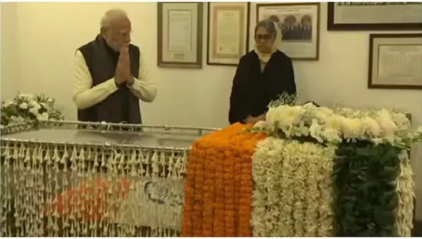 PM મોદીએ મનમોહન સિંહને આપી શ્રદ્ધાંજલિ, અમિત શાહ અને જેપી નડ્ડાએ પણ અંતિમ દર્શન કર્યા.