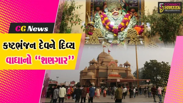 બોટાદ : પવિત્ર ધનુર્માસમાં તુલસી પૂજન નિમિત્તે શ્રી કષ્ટભંનજન દેવને દિવ્ય વાઘાનો શણગાર અને 51 કીલો સુખડીનો અન્નકૂટ ધરાવાયો…