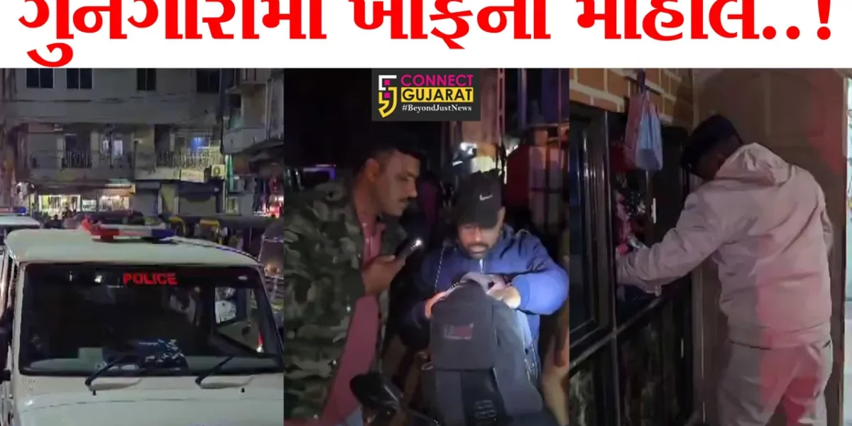 દાહોદ : કાયદો અને વ્યવસ્થાની સ્થિતિ જાળવવા પોલીસનું નાઈટ કોમ્બિંગ