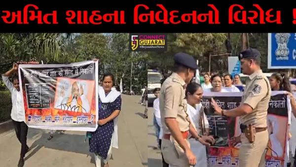 ભરૂચ: અમિત શાહના બાબા સાહેબ આંબેડકરના નિવેદનનો વિરોધ કરાયો