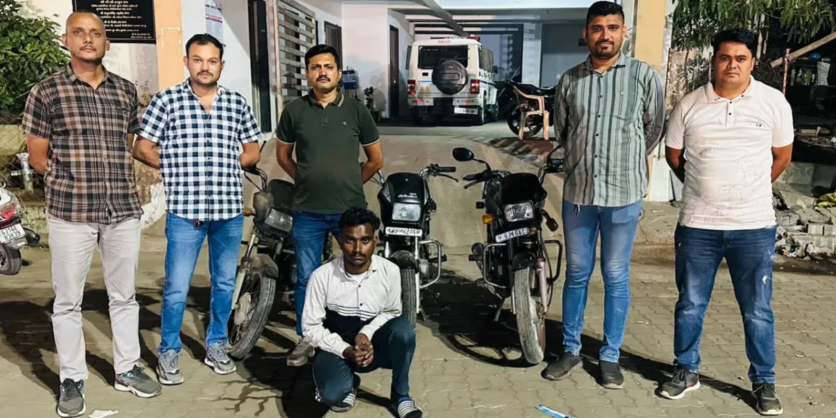 ભરૂચ: SOGએ વિશ્વાસ પ્રોજેક્ટના ઉપયોગથી ચોરીની 3 બાઈક સાથે આરોપીની કરી ધરપકડ