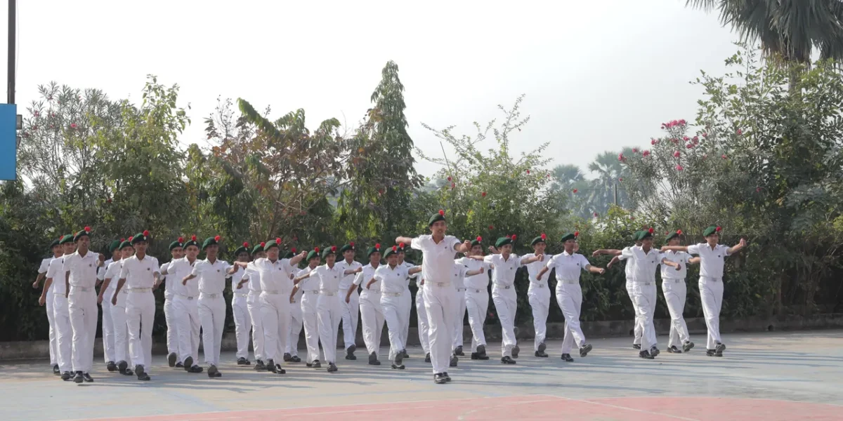 અંકલેશ્વરમાં NCC વિદ્યાર્થીઓની દાંડીયાત્રાનું આગમન