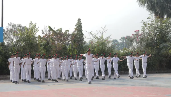 અંકલેશ્વરમાં NCC વિદ્યાર્થીઓની દાંડીયાત્રાનું આગમન