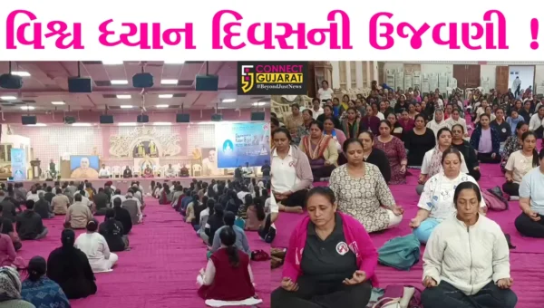 અંકલેશ્વર: વિશ્વ ધ્યાન દિવસ નિમિત્તે ધ્યાન શિબિરનું કરાયુ આયોજન