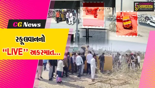 બનાસકાંઠા : સ્કૂલવાન અને કાર વચ્ચે અકસ્માતનો “LIVE” વિડિયો, સ્કૂલવાને પલટી મારી જતાં વિદ્યાર્થીઓને ઇજા..!
