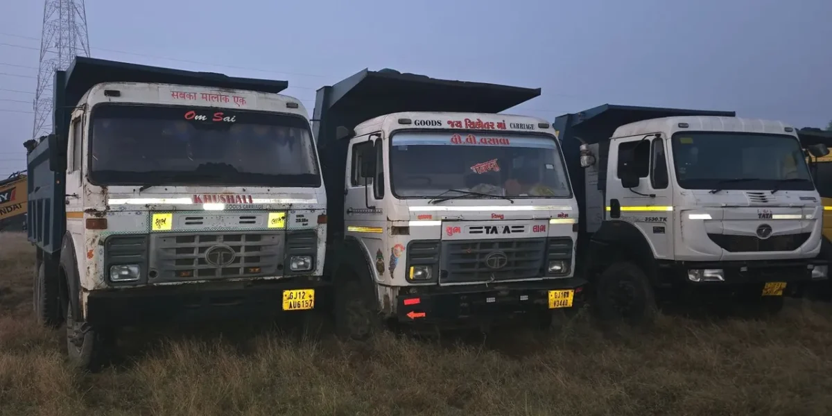 ભરૂચ: અટાલી ગામે ગેરકાયદેસર માટી ખનન ઝડપાયું, ટ્રક સહિત રૂ.1.45 કરોડનો મુદ્દામાલ જપ્ત