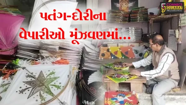પતંગો નહીં, પણ પતંગના ભાવ આસમાને..! : ભરૂચ-જંબુસરના બજારોમાં ઘરાકી ઓછી નીકળતા વેપારીઓ અસમંજસમાં મુકાયા