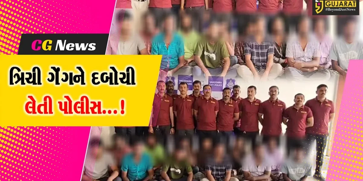 વડોદરા: ગિલોલથી કારના કાચ તોડીને ચોરીને અંજામ આપતા ત્રિચી ગેંગના 12 શખ્સોની ક્રાઇમ બ્રાન્ચે કરી ધરપકડ