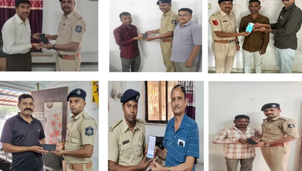 ભરૂચ: વાલિયા પોલીસે ગુમ અથવા ચોરી થયેલ રૂ.1.71લાખની કિંમતના 11 મોબાઈલ મૂળ માલિકોને પરત કર્યા