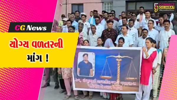 ભરૂચ: ન.પા.ના કર્મચારીનું ફરજ દરમ્યાન મોત નિપજવાનો મામલો, યોગ્ય વળતરની માંગ સાથે ક્લેકટરને કરાય રજુઆત