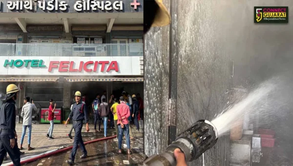 અંકલેશ્વર: મહાવીર ટર્નિંગ નજીક આવેલ હોટલ ફેલીસીટામાં આગ લાગતા દોડધામ