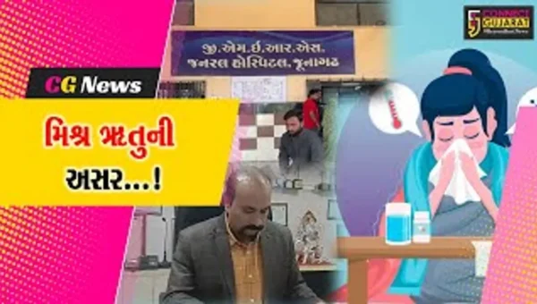 જુનાગઢ :ઋતુજન્ય બીમારીમાં વધારો,સિવિલ હોસ્પિટલ ખાતે બે માસમાં શરદી, ઉધરસ,તાવના 290 કેસ નોંધાયા