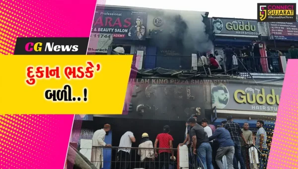 ભરૂચ : APMC નજીક દુકાન ભડકે બળતા લોકોમાં અફરાતફરી, ફાયર ફાઇટરોએ મેળવ્યો આગ ઉપર કાબૂ