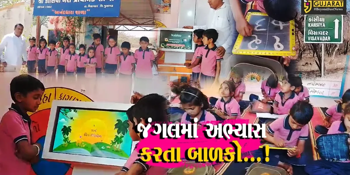 જૂનાગઢ : ગીર સાસણના જંગલમાં પ્રાથમિક શાળામાં અભ્યાસ કરતા બાળકોએ ભારતીય સંસ્કૃતિનો વારસો જીવંત રાખ્યો