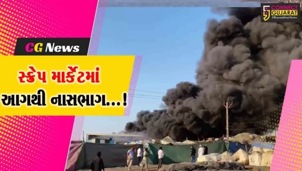 ભરૂચ : અંકલેશ્વર નેશનલ હાઈવેને અડીને આવેલા સ્ક્રેપ માર્કેટમાં આગથી નાસભાગ મચી