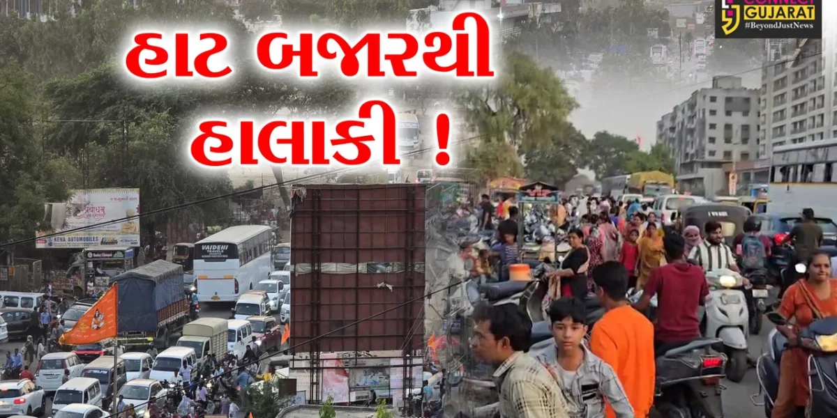 અંકલેશ્વર: કોસમડી નજીક ભરાતા હાટ બજારના કારણે ભારે ટ્રાફિકજામની પરિસ્થિતિ,તંત્રની સુચનાનું પાલન ક્યારે ?