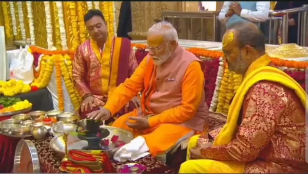વડાપ્રધાન નરેન્દ્ર મોદીએ સમનાથ મહાદેવના કર્યા દર્શન,શાસ્ત્રોક્ત વિધિથી કરી મહાદેવની પૂજા
