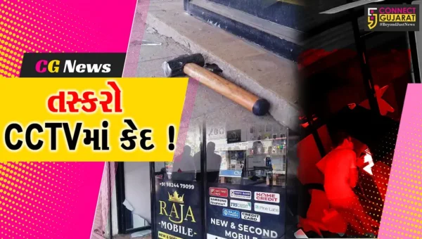 ભરૂચ: નેશનલ ટ્રેડ સેન્ટરની મોબાઈલ શોપમાં ફરી ચોરીનો બનાવ, CCTV ફૂટેજ બહાર આવ્યા