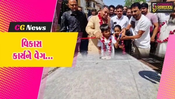 ભરૂચ : મનુબર ચોકડી નજીક અહમદનગર સોસાયટીમાં નિર્માણ પામેલ RCC રોડનું નગરસેવકોના હસ્તે લોકાર્પણ કરાયું