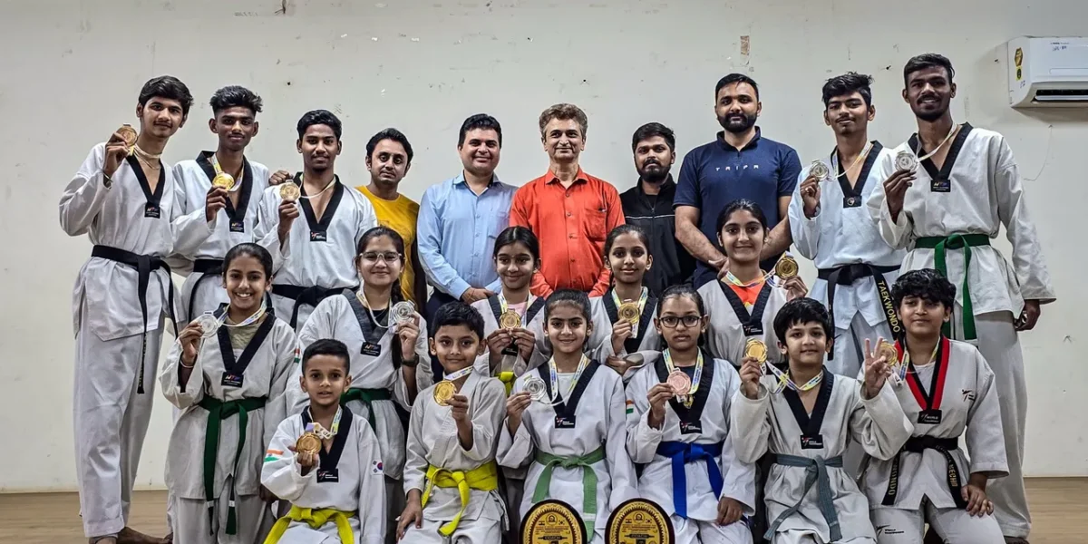 ઓલ ઈન્ડિયા ઓપન નેશનલ ટેકવોન્ડો ચેમ્પિયનશિપમાં ભરૂચના ખેલાડીઓએ 17 મેડલ હાંસલ કર્યો