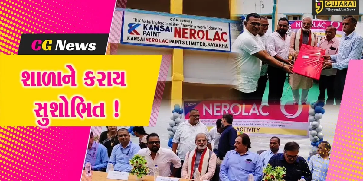 ભરૂચ:હાંસોટના ઇલાવ ગામની RK વકીલ હાઈસ્કૂલને રંગોરોગાન કરાયુ, ભાજપ પ્રમુખ પ્રકાશ મોદીના હસ્તે કરાયુ ઉદ્ઘાટન
