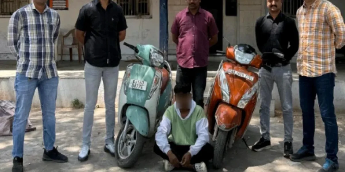 ભરૂચ: રેલ્વે સ્ટેશન સર્કલ નજીકથી વિદેશી દારૂના જથ્થા સાથે બુટલેગરને ધરપકડ,મોપેડ પર કરાતી હતી દારૂની હેરાફેરી