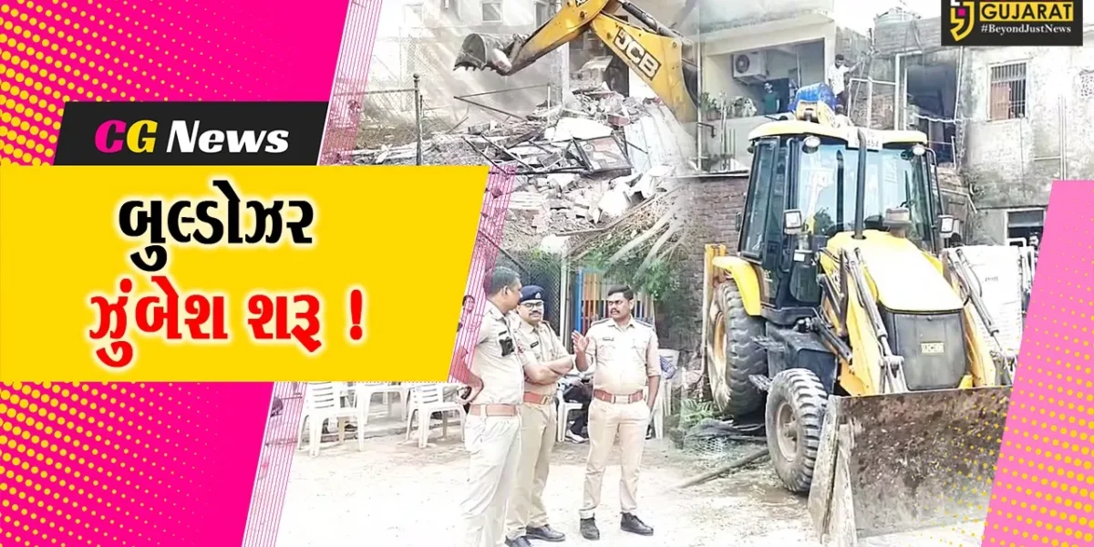 અંકલેશ્વર: તંત્ર દ્વારા મુખ્યમાર્ગ પરના દબાણો હટાવવાની ઝુંબેશ શરૂ, પોલીસ બંદોબસ્ત સાથે રખાયો